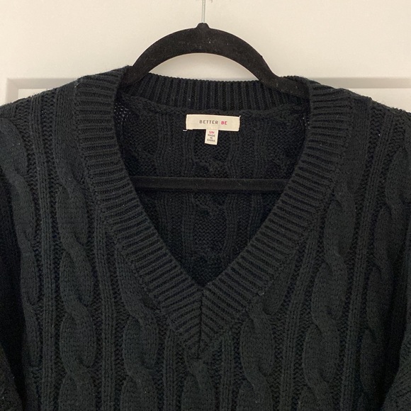 Better Be Black Sweater Dress - Picture 2 of 9